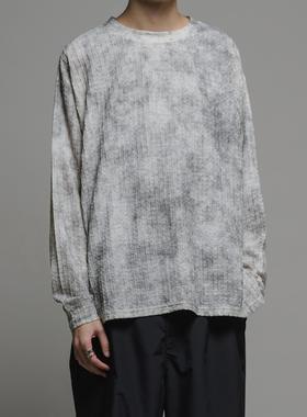 东京胖黄瓜日本代购 Casper John 染色长袖圆领T恤 CJTOY256004