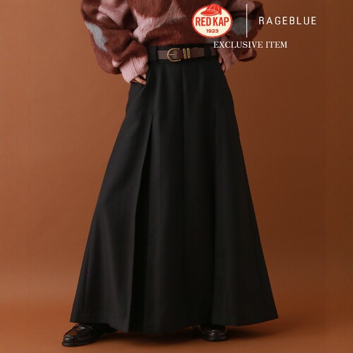 日本代购 RAGEBLUE / RED KAP 宽松百褶工装半身裙 585533