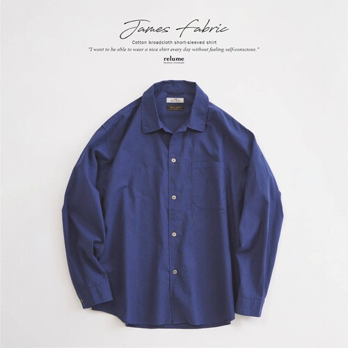 26春夏 JOURNAL STANDARD relume / JAMES FABRIC 棉麻衬衫 0290