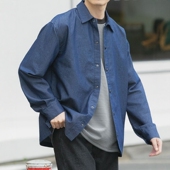 ITEMS 牛仔布长袖 衬衫 东京胖黄瓜日本代购 IT26130 1033004