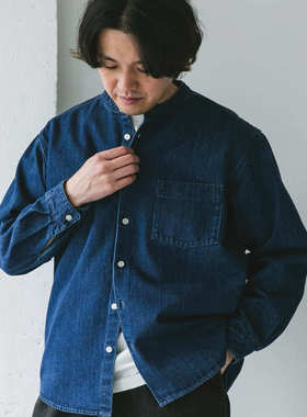 【6折】日本代购 DOORS 牛仔布长袖衬衫 DRA4-13X404
