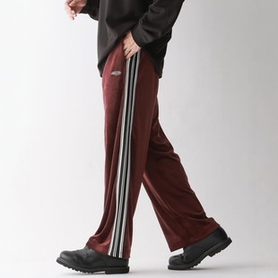 【5折】东京胖黄瓜日本代购 RAGEBLUE 丝绒侧条纹休闲裤 122333