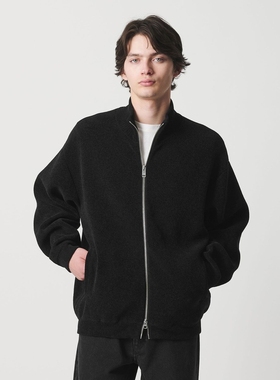 【6折】日本代购 MONKEY TIME 简约立领拉链针织衫 男款 0129