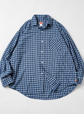 【65折】HINSON x FREAK'S STORE 宽松格子法兰绒衬衫 0041