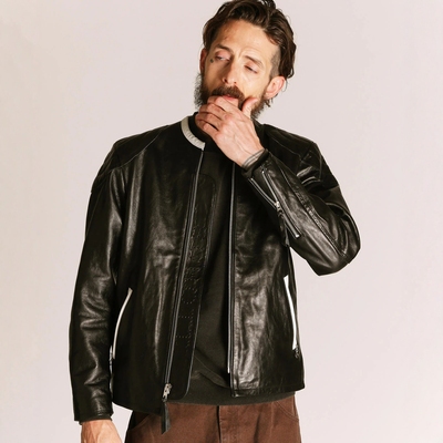 25秋冬 SCHOTT / NOCOLLAR RACING 纯牛皮车手皮衣  7825250008