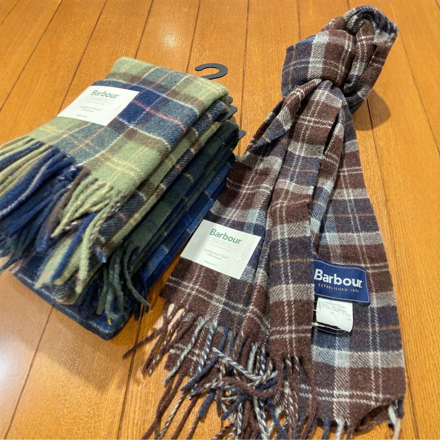 【VIP限时7折】BARBOUR x GLR 纯羊毛格子系围巾 0703