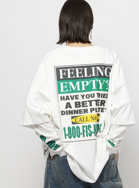 日本代购 niko and... / Fishs Eddy 男女款 层次袖T恤 600611