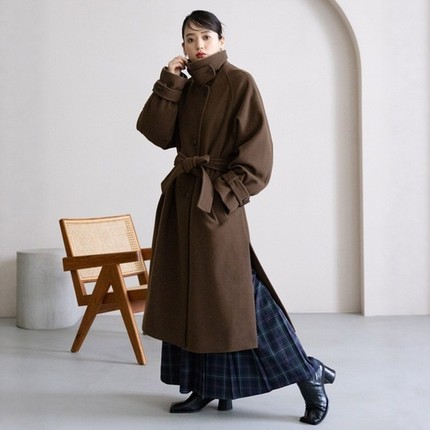 日本代购 RAGEBLUE 女款 毛呢大衣 115193