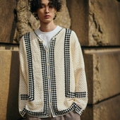 7折 616 日本代购 SHOP 钩编针织开衫 THE 12102