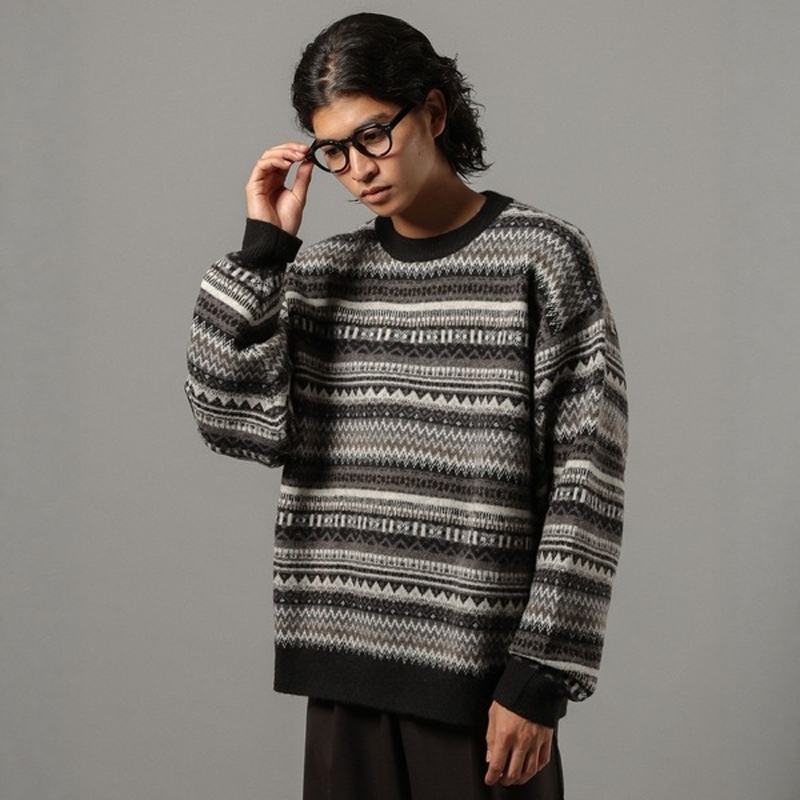 日本代购 RAGEBLUE / CLASSICAL LINE 提花套头针织衫 499751