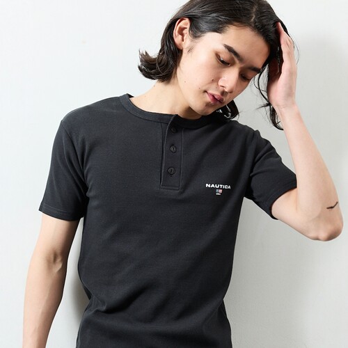 【VIP限时64折】NAUTICA / Essential 修身亨利领T恤 男款 0195