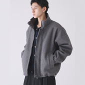 东京胖黄瓜日本代购 499130 毛呢中棉夹克 Adoon plain