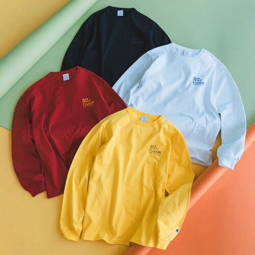 【5折】CHAMPION x Pilgrim Surf+Supply 长袖刺绣T恤 男款 0098