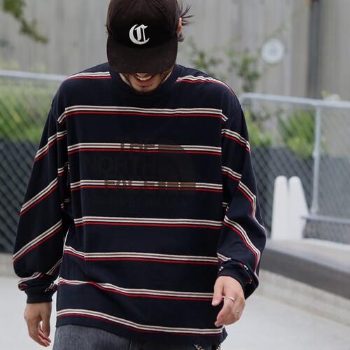 26秋冬 TNF 紫标 Field Long Sleeve Striped 长袖T恤 N26FT034