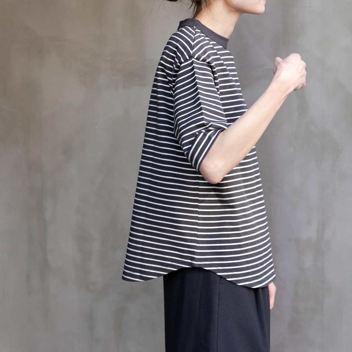 【8折】日本代购 FORK&SPOON 瓶领 5分袖 T 恤 DFA5-21V042