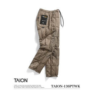 东京胖黄瓜日本代购 TAION CORDURA 男女款 画家羽绒裤 136PTWK