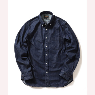 B.D. 0248 日产 PLUS 复古牛仔衬衫 男款 美式 BEAMS Denim