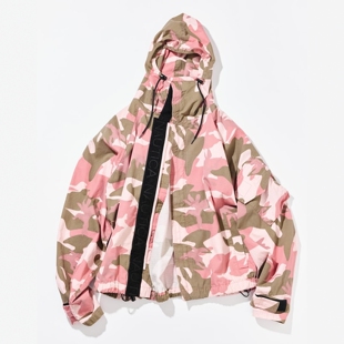 26春夏 NAUTICA 撕裂迷彩印花纺锤形军事短款夹克 男款 0183