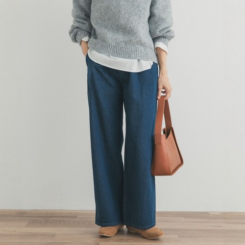 【VIP限时6折】东京胖黄瓜 DOORS 薄绒直筒牛仔裤 DRA7-24E210