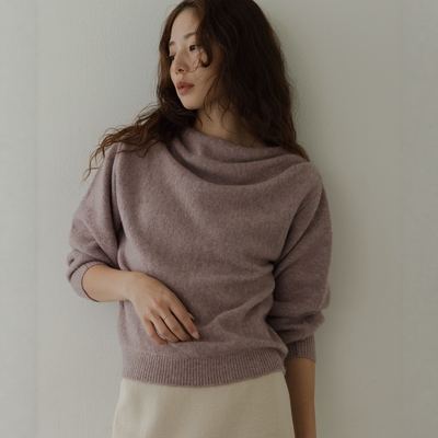 【65折】 Sonny Label WEB限定 一字领针织套头衫 LAA7-22J704