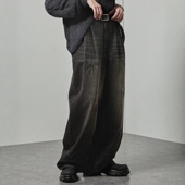 东京胖黄瓜日本代购 pt872 复古宽锥形牛仔裤 Alfred Alex