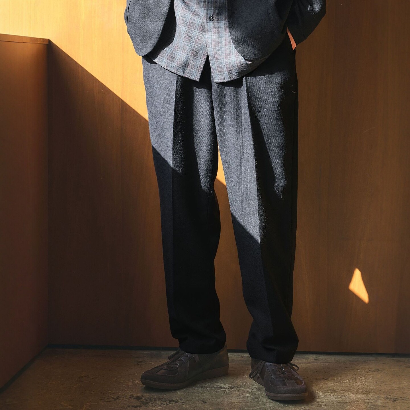 【VIP限时6折】green label relaxing 法兰绒斜纹工装裤 男 0007