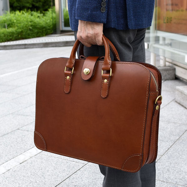 东京胖黄瓜日本代购 HERZ 手工制 牛皮手提挎包 (BW-4)
