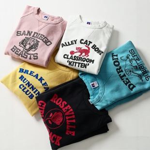 25秋冬 RUSSELL ATHLETIC x JOURNAL STANDARD 复古印花卫衣 9400