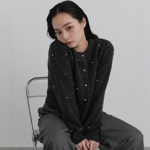 日本代购 SENSE OF PLACE 女款 珍珠点针织开衫 2023124