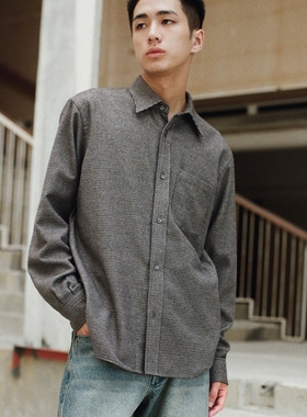 日本代购 WYM LIDNM 法兰绒格纹长袖衬衫 WYsh1563