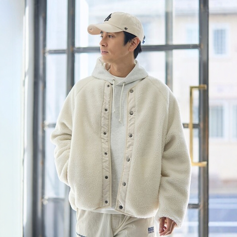 日本代购 coen 两面穿 抓绒圆领夹克 0004