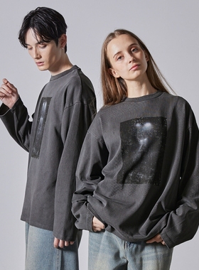 东京胖黄瓜日本代购 CLEL 男女款 复古印花长袖T恤 CLEls632