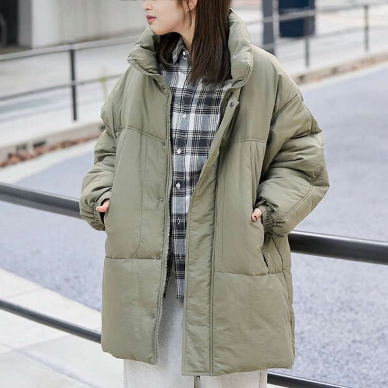 日本代购 coen 女款 防水长款中棉夹克 0002