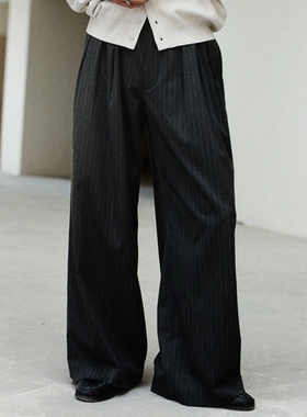 东京胖黄瓜日本代购 WYM LIDNM 层次宽松阔腿裤 WYpt1406