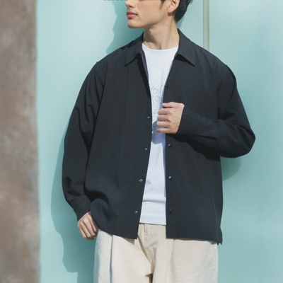 东京胖黄瓜日本代购 ITEMS 弹力长袖衬衫 IT26130-1033002