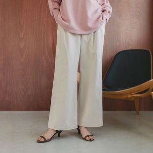 GLOBAL 日本代购 WORK 女款 575183 灯芯绒直筒裤 VIP限时7折