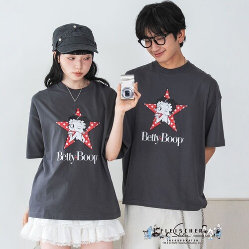 日本代购 WEGO / BETTY BOOP 印花短袖T恤 WE26SM06-M0015