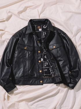 【限时8折】lee x Chah Chah / LEATHER RIDERS 牛皮骑士夹克0034