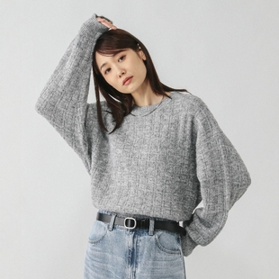 VIP限时4折 马海毛混纺针织衫 GLOBAL 女款 581175 WORK