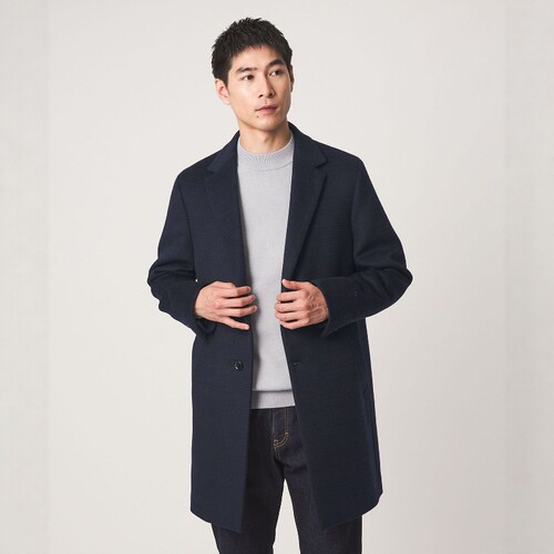 东京胖黄瓜日本代购 green label relaxing 切斯特毛呢大衣 0102