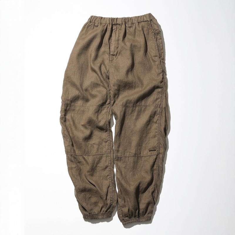 日本代购 CAHLUMN 清凉感纯亚麻休闲裤 男款 0030