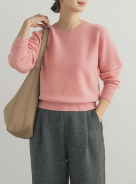 【7折】 DOORS 羊毛紧身圆领套头衫 DRA7-22E115