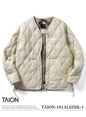 TAION 软壳尼龙军事V领拉链羽绒服背心 男女款 101ALSZML-1