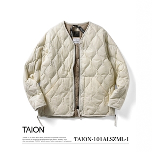 TAION 软壳尼龙军事V领拉链羽绒服背心 男女款 101ALSZML-1
