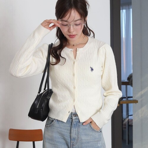 2026SS 日本代购 U.S. POLO ASSN. 女款 针织开衫 MC25AU09-L0007