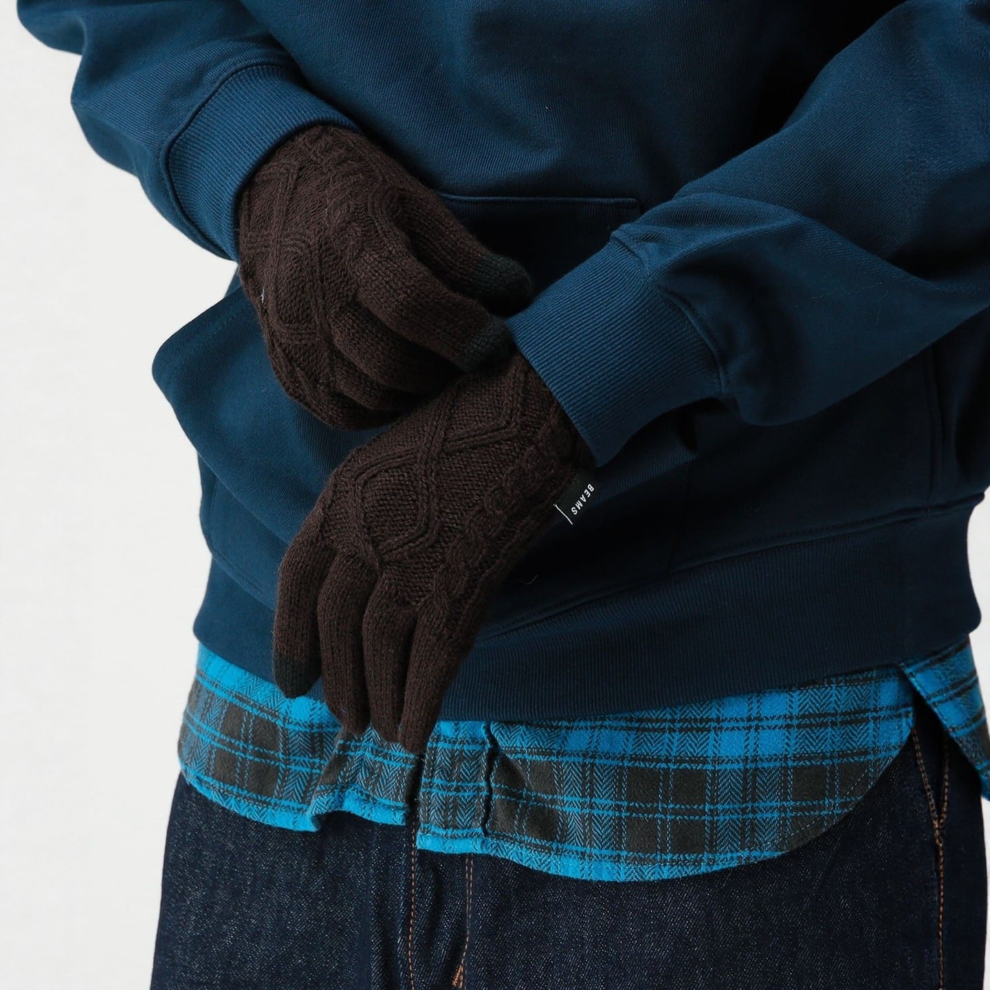 【VIP限时7折】东京胖黄瓜 BEAMS  针织手套 11-46-0432-629