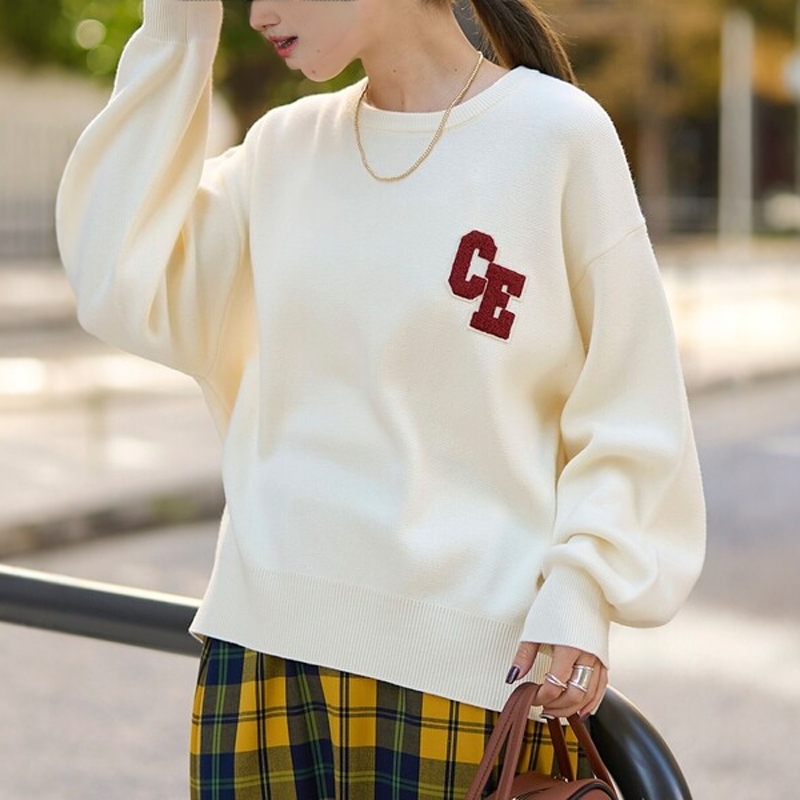 日本代购 coen 女款 提花套头针织衫 0011