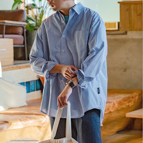 【7折】THE CRAFT CREW PRODUCTS 日系宽松衬衫 男女款 CCPsh1202