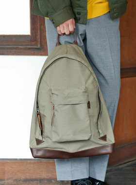 STANDARD SUPPLY/CORDURA SPAN ACUTE DAYPACK 牛皮拼接双肩包