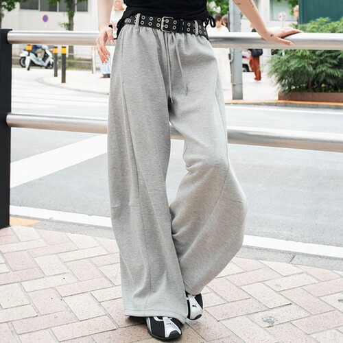 东京胖黄瓜日本代购 WEGO 女款 轻量曲线休闲裤 WE26SM06-L0009